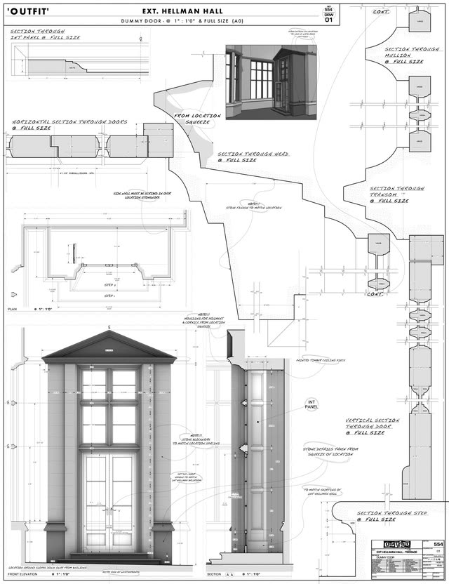 HELLMAN HALL TERRACE Dummy Door