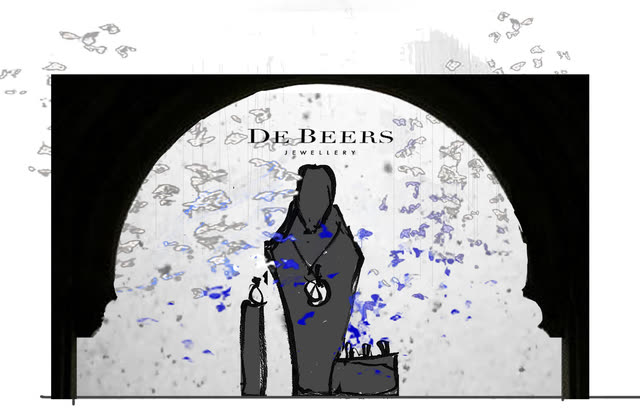 'DeBeers' - Winter Windows